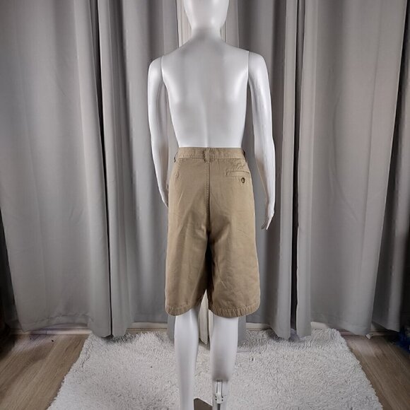 Liz Claiborne Women's 100% Cotton Tan, Beige, Khaki Three Pocket Shorts. Size 14 - Picture 3 of 10